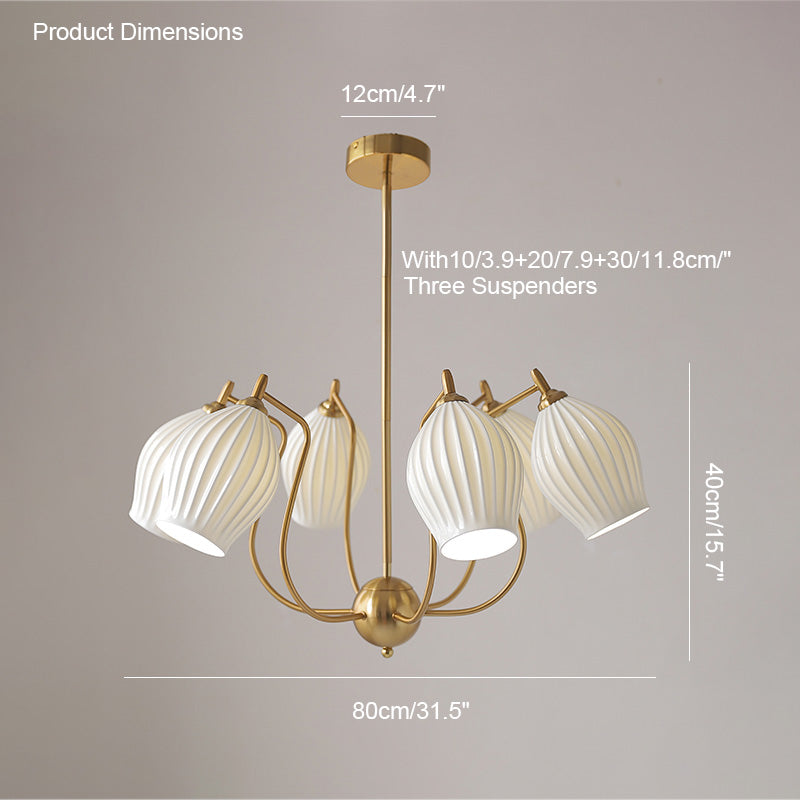Diff Ceramic Flower Chandelier-DF2121