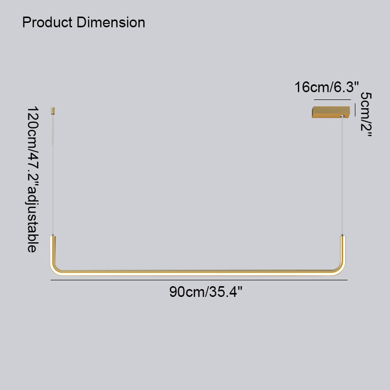Diff Tube Linear Pendant Light-DF2001