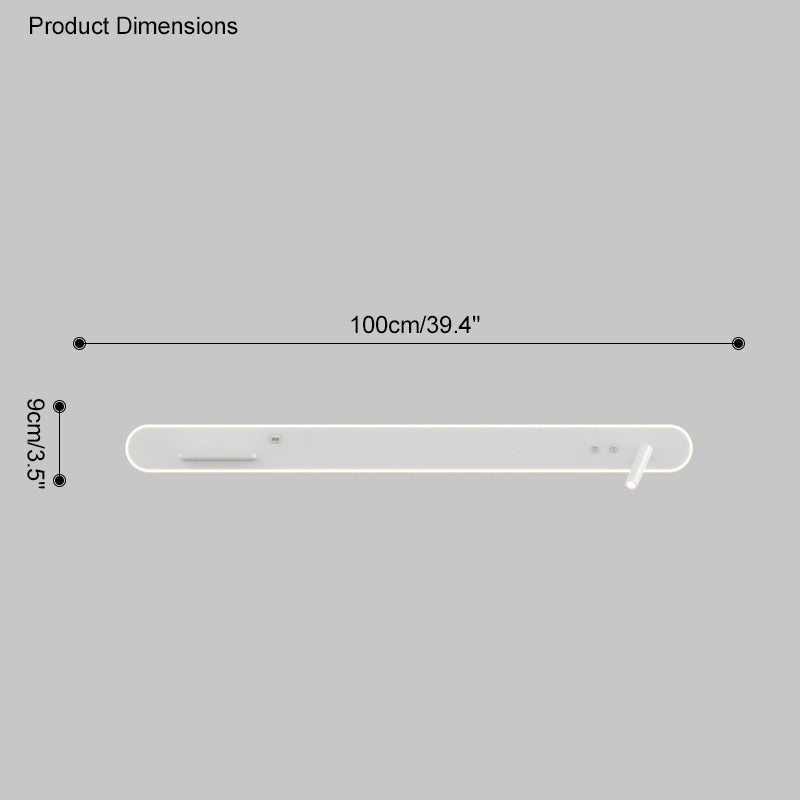 Diff Long Wall Spotlight with Switch & Charging Panel-DF6051