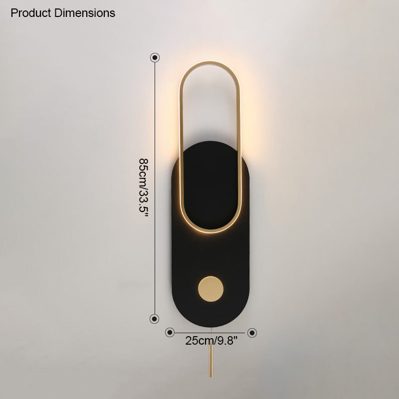 Diff Pull Chain Oval Wall Sconce-DF6063
