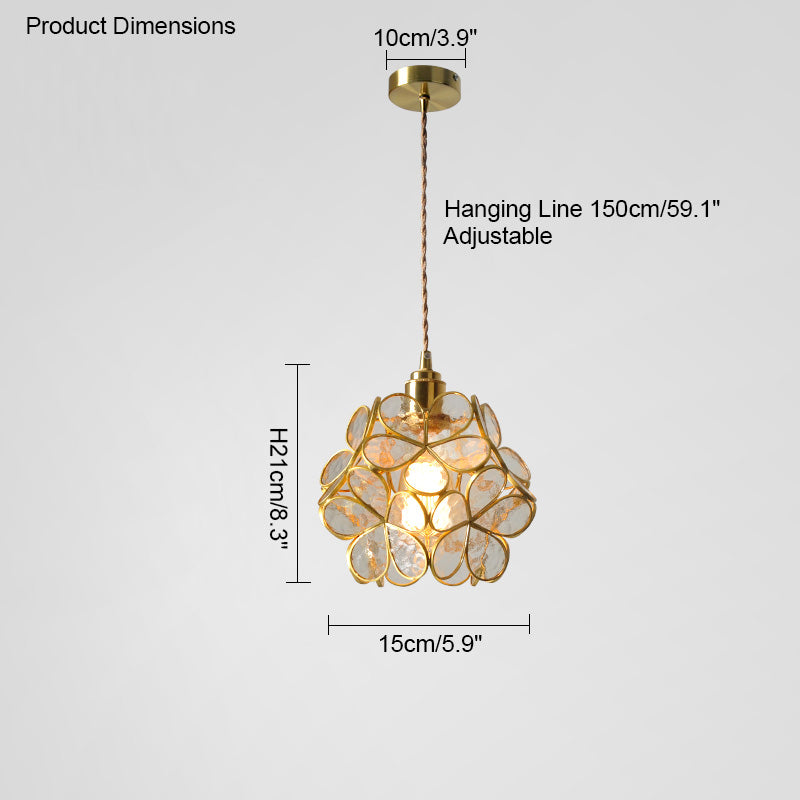 Diff Cherry Blossom Stained Glass Pendant Light-DF2100