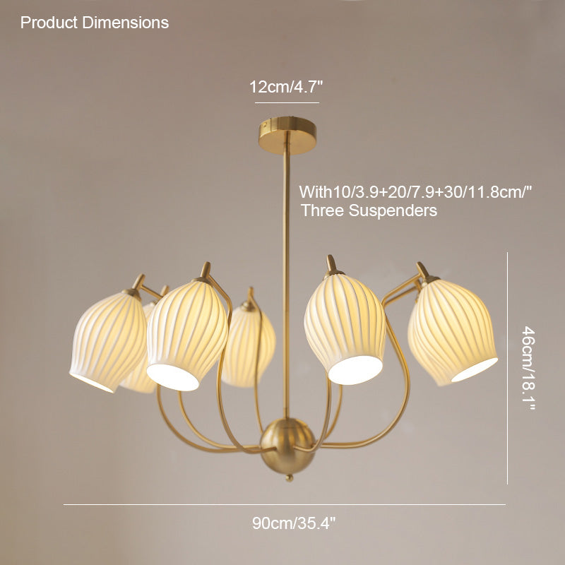 Diff Ceramic Flower Chandelier-DF2121