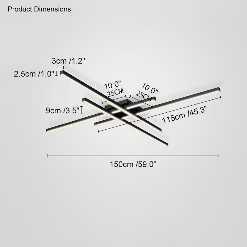 Diff Grid Integrated Led Flush Mount Ceiling Light-DF1004