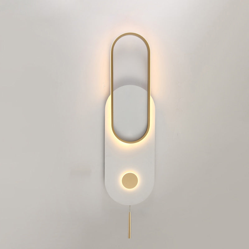 Diff Pull Chain Oval Wall Sconce-DF6063