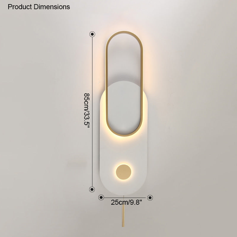Diff Pull Chain Oval Wall Sconce-DF6063