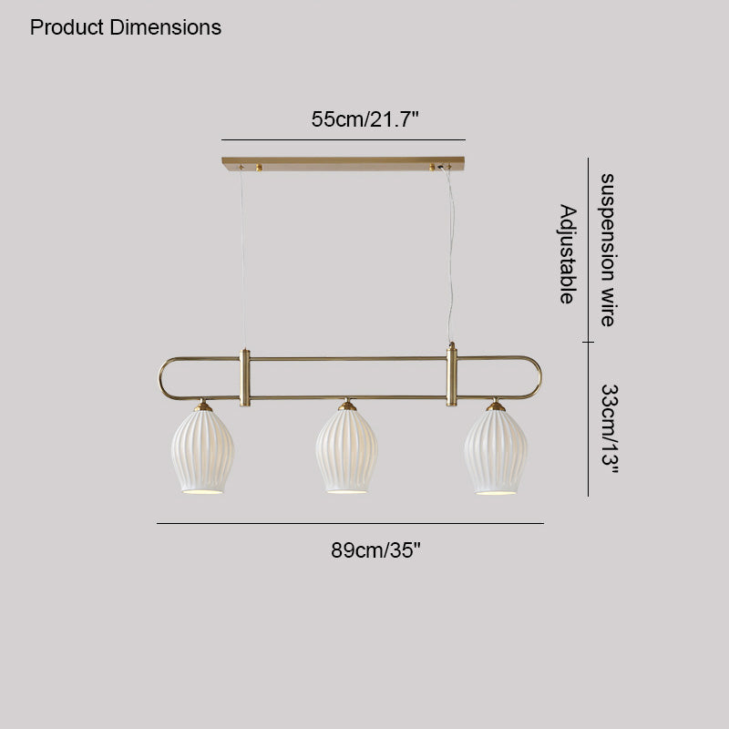 Diff Ceramic Flower Chandelier-DF2121