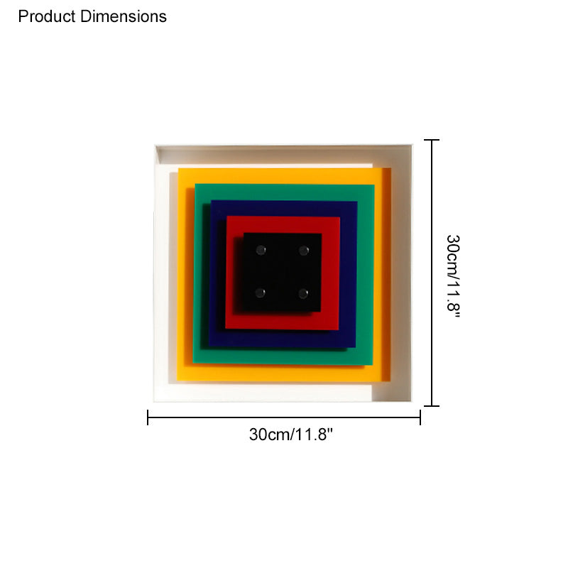 Diff Square Sculptural Wall Sconce-DF6047