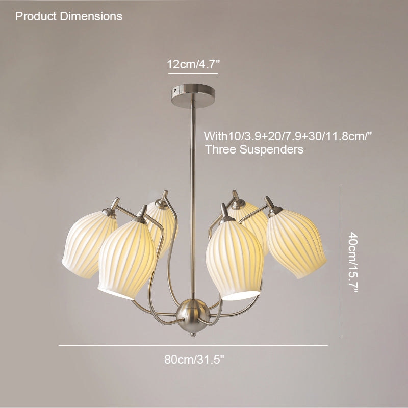 Diff Ceramic Flower Chandelier-DF2121