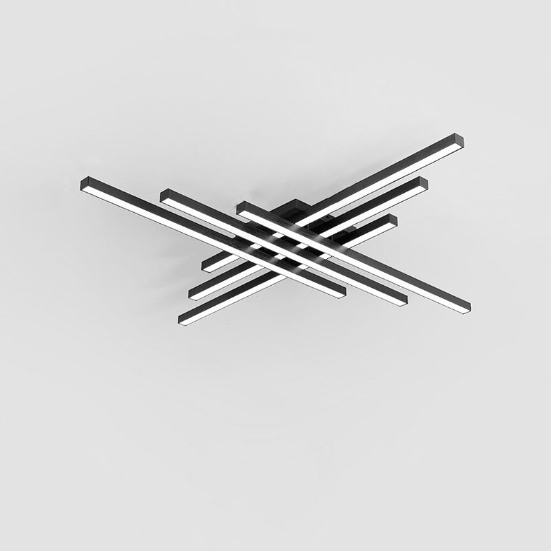 Diff Grid Integrated Led Flush Mount Ceiling Light-DF1004