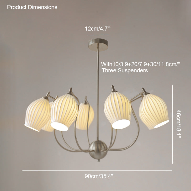 Diff Ceramic Flower Chandelier-DF2121