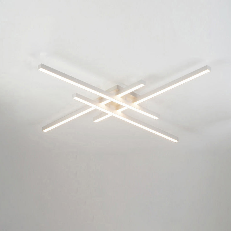 Diff Grid Integrated Led Flush Mount Ceiling Light-DF1004