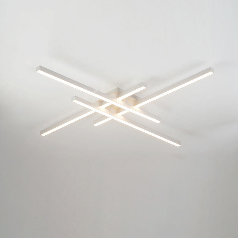 Diff Grid Integrated Led Flush Mount Ceiling Light-DF1004