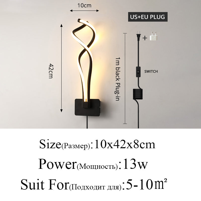 Diff Musical Note Sculptural Wall Sconce-DF6015