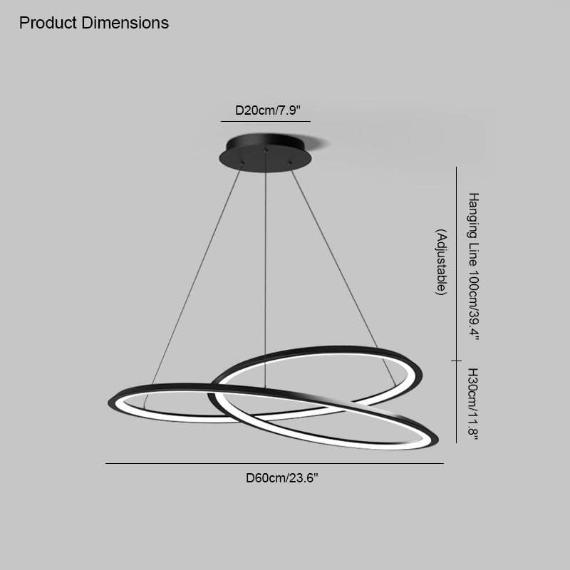 Diff Swirl Led Chandelier-DF2073