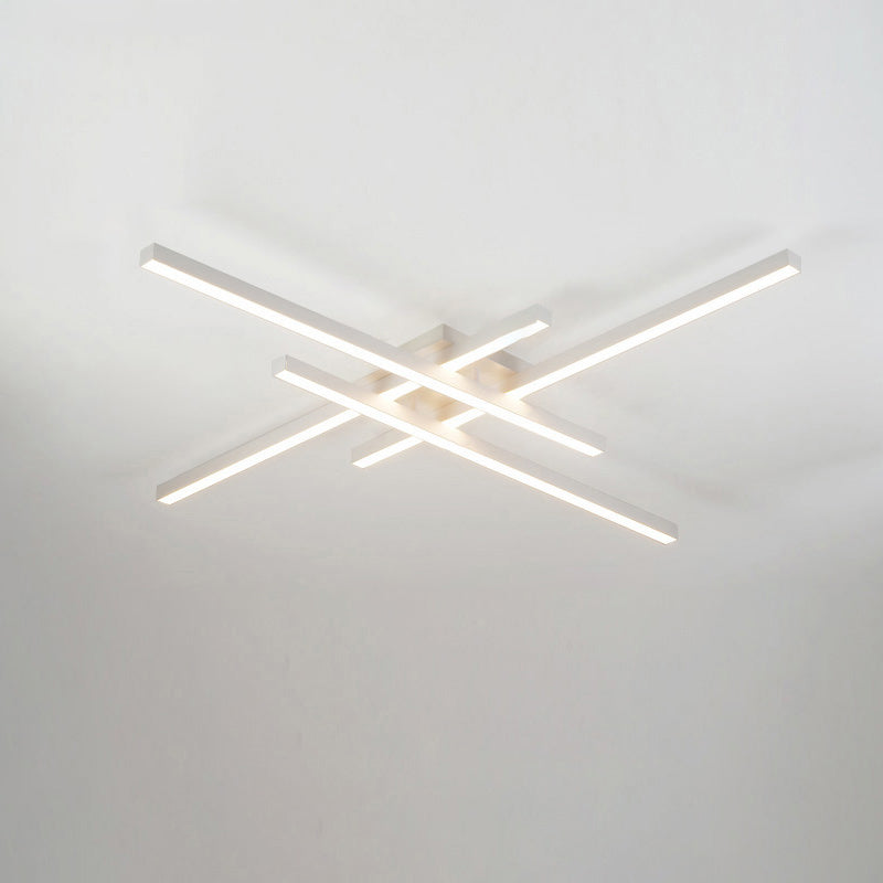Diff Grid Integrated Led Flush Mount Ceiling Light-DF1004