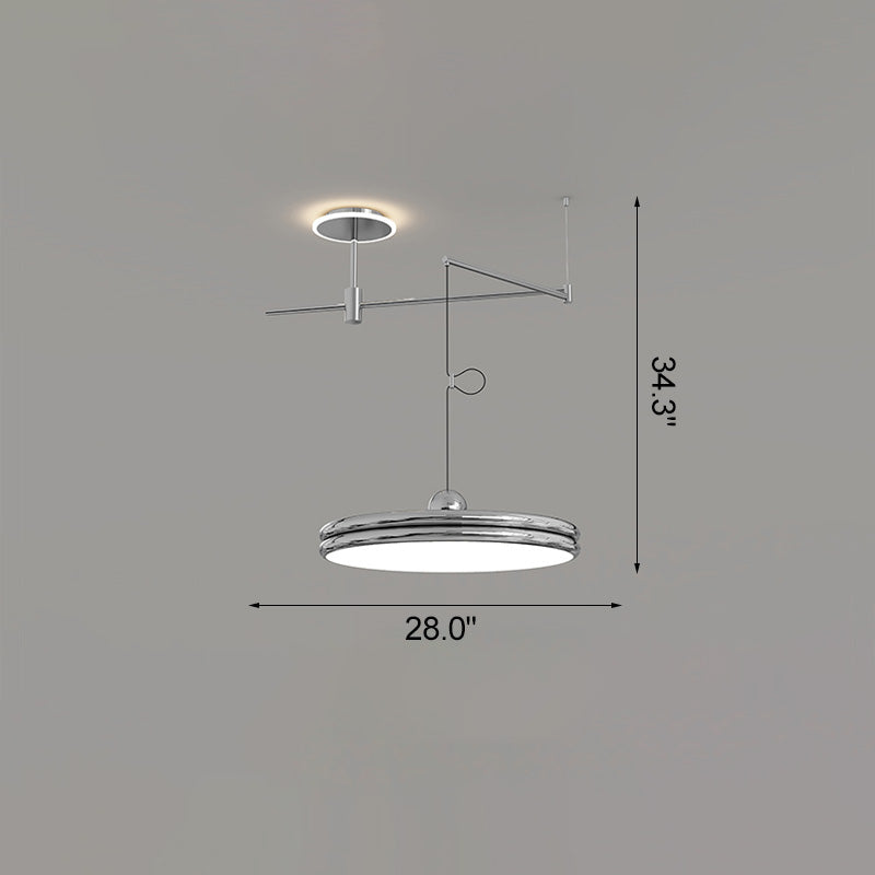Diff Disc Offset Pendant Light-DF2251