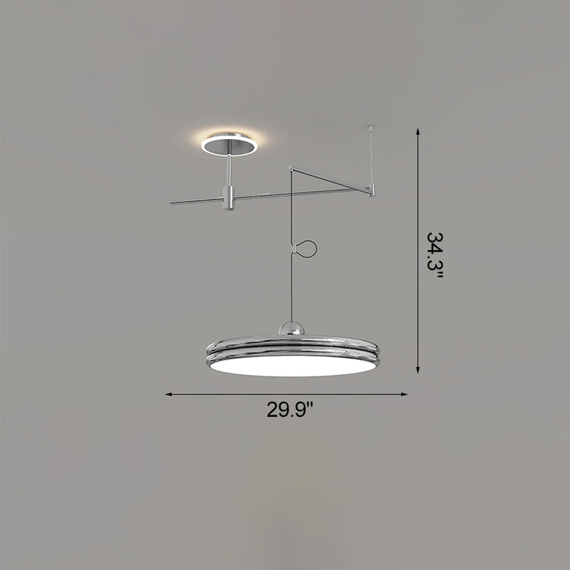 Diff Disc Offset Pendant Light-DF2251