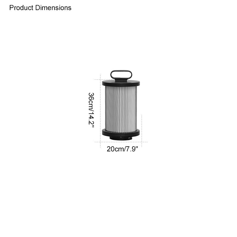 Diff Solar Pleated Glass Lantern Outdoor Light-DF9043