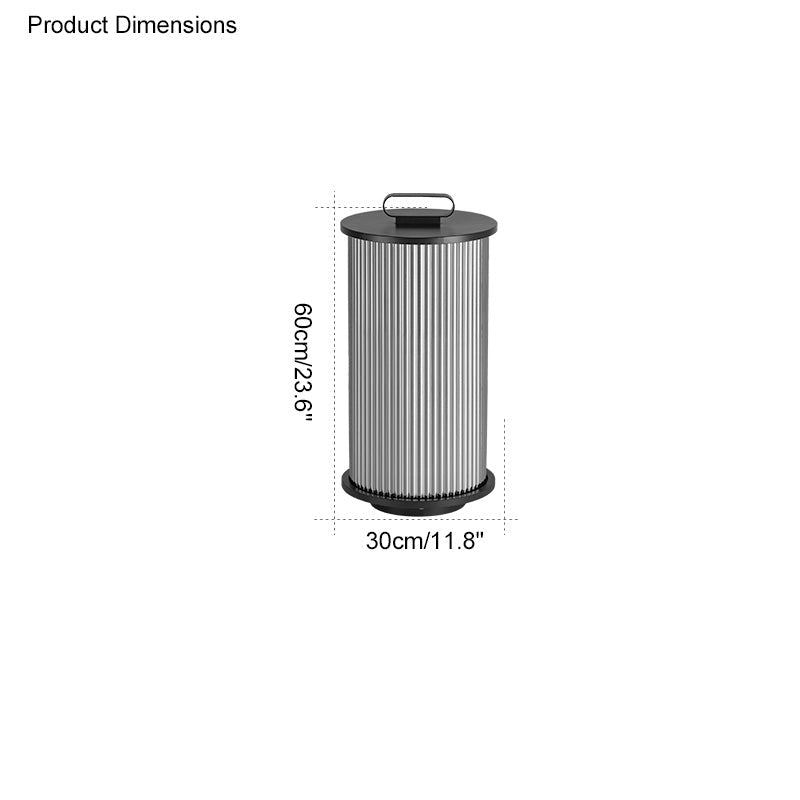 Diff Solar Pleated Glass Lantern Outdoor Light-DF9043