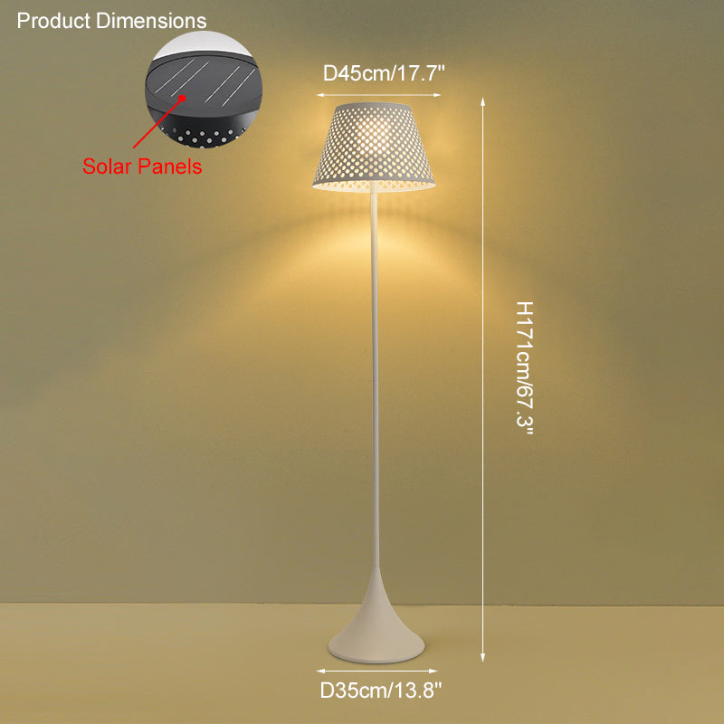 Diff Solar Rattan Floor lamp Outdoor Light-DF9011