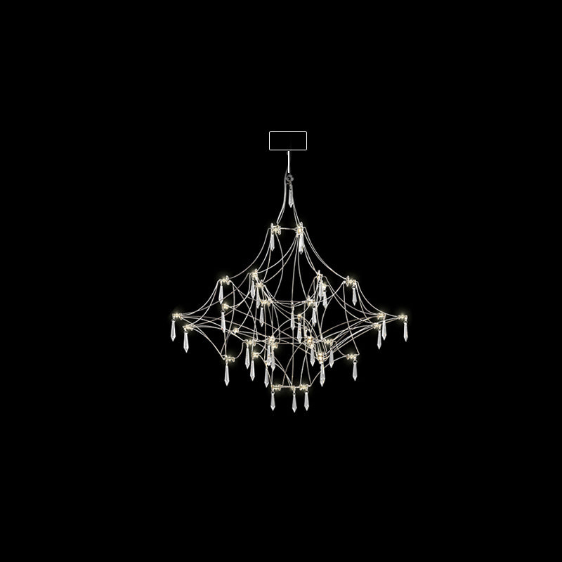 Diff Large Sculptural Crystal Chandelier-DF2201