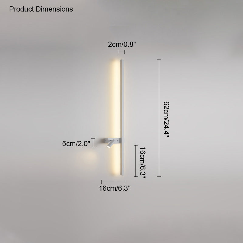 Diff Switchable Long Linear Wall Sconce with Spotlight-DF6068