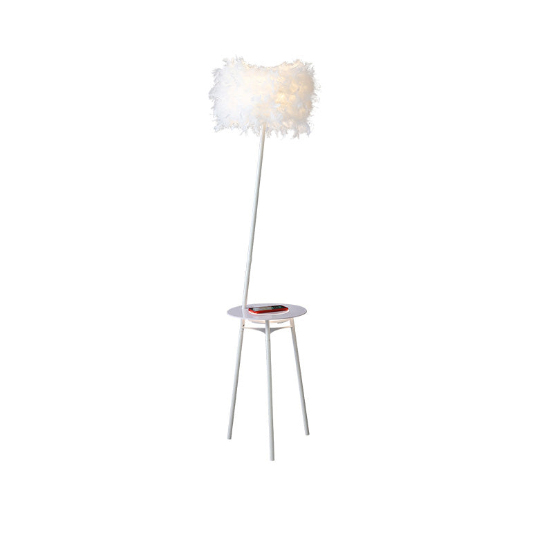 Diff Dimmable Feather Tripod Floor Lamp with Tray-DF7058