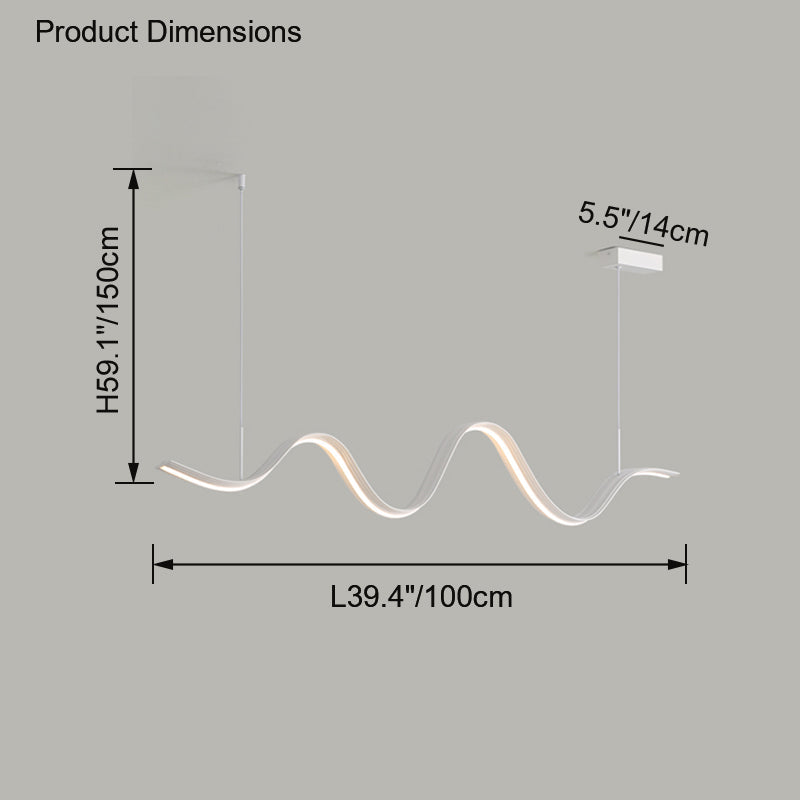 Diff Wavy Led Pendant Light-DF2282