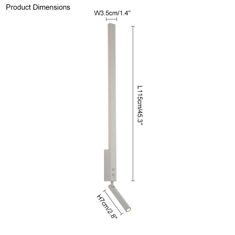 Diff Long Linear Wall Sconce with Spotlight-DF6052