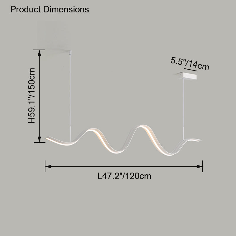 Diff Wavy Led Pendant Light-DF2282