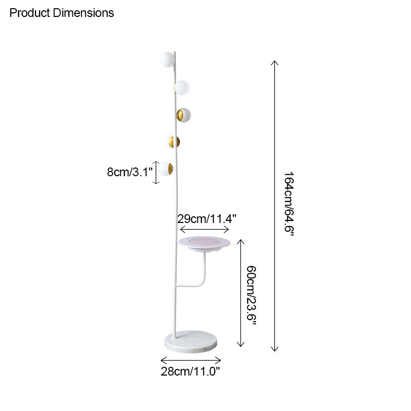 Diff Bubble Dimmable Floor Lamp with Charging Tray-DF7062