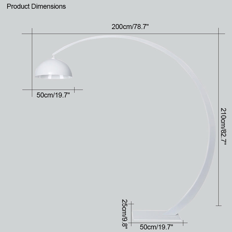 Diff Dome Arc Floor Lamp over Couch-DF7063