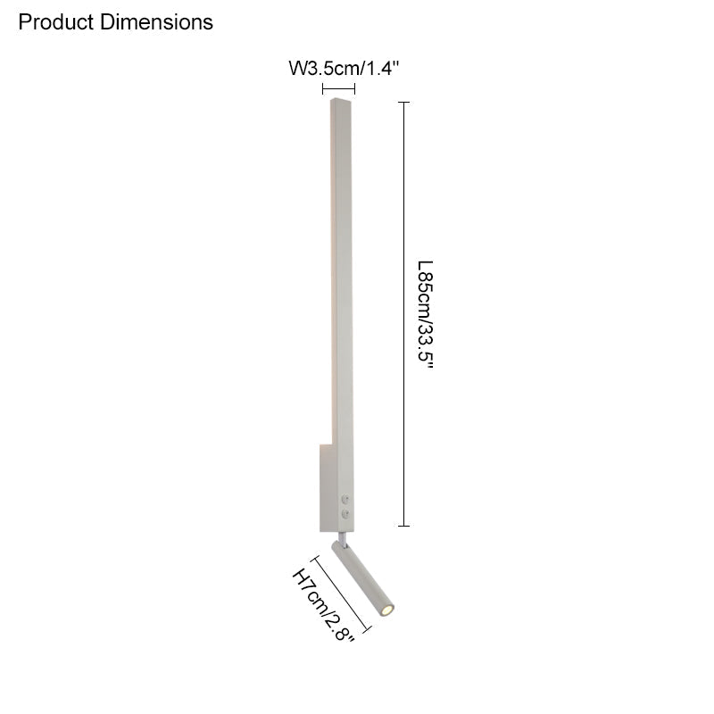 Diff Long Linear Wall Sconce with Spotlight-DF6052