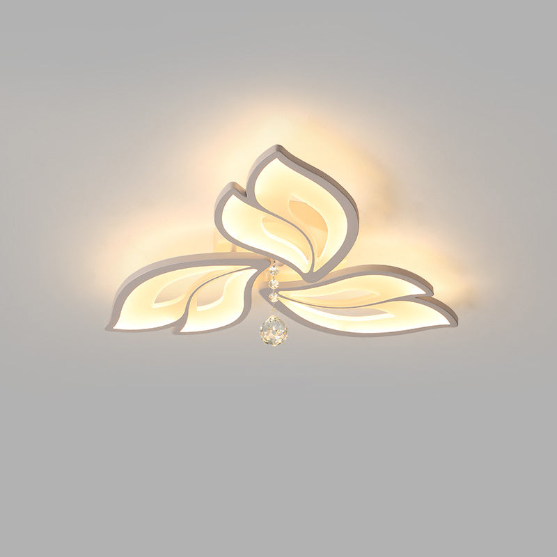 Diff Big Flower Crystal Flush Mount Ceiling Light-DF1107