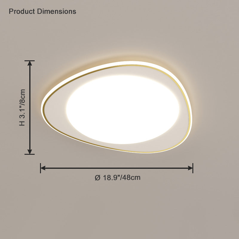 Diff Geometric Flat Flush Mount Ceiling Light-DF1054