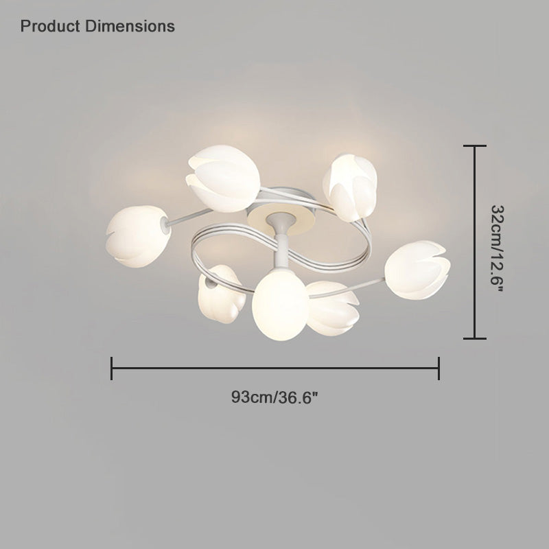Diff Fancy Magnolia Flower Ceiling Light-DF1045