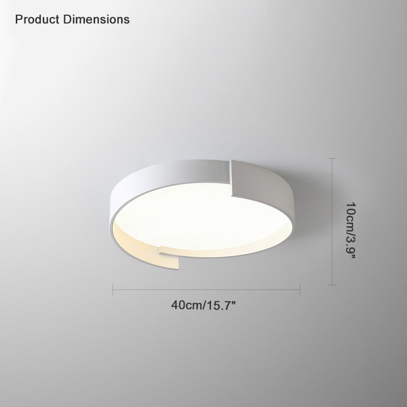 Diff Round Asymmetrical Flush Mount Ceiling Light-DF1060