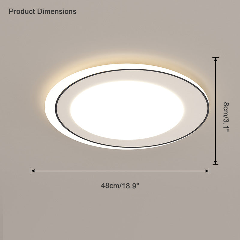 Diff Geometric Flat Flush Mount Ceiling Light-DF1054