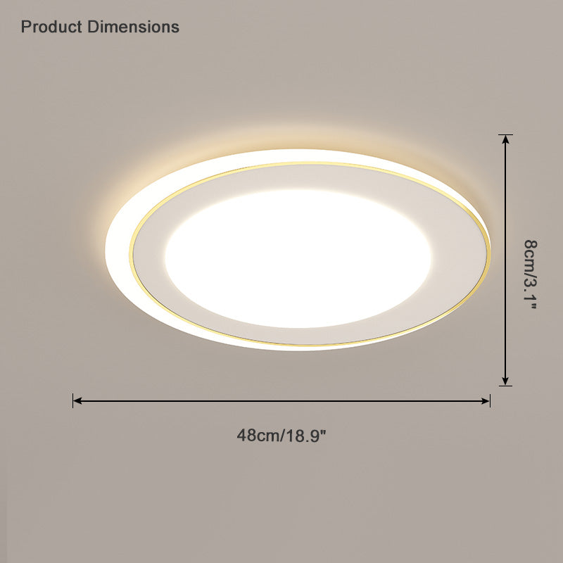 Diff Geometric Flat Flush Mount Ceiling Light-DF1054