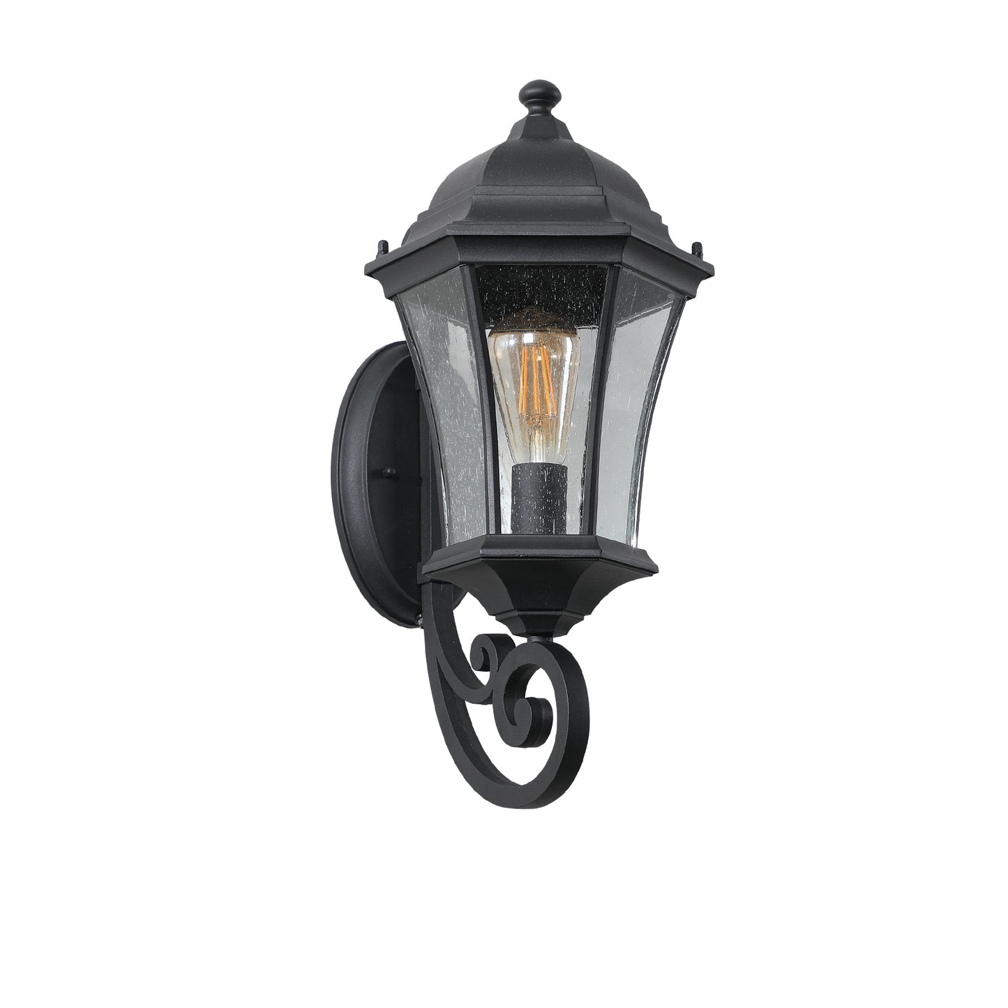 Outdoor Waterproof Glass Retro Wall Lamp with light sense-DG2045