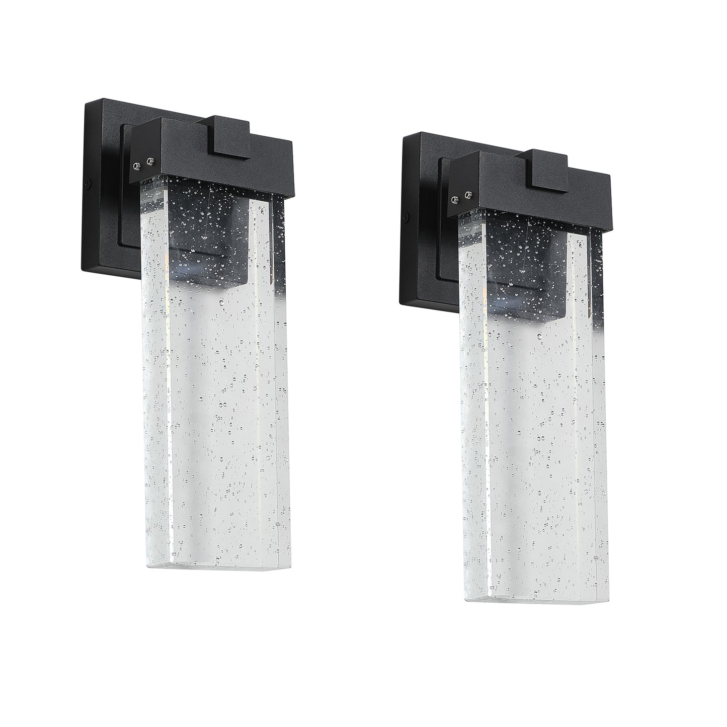 Outdoor waterproof transparent LED crystal wall lamp (2 packs)-DG2055