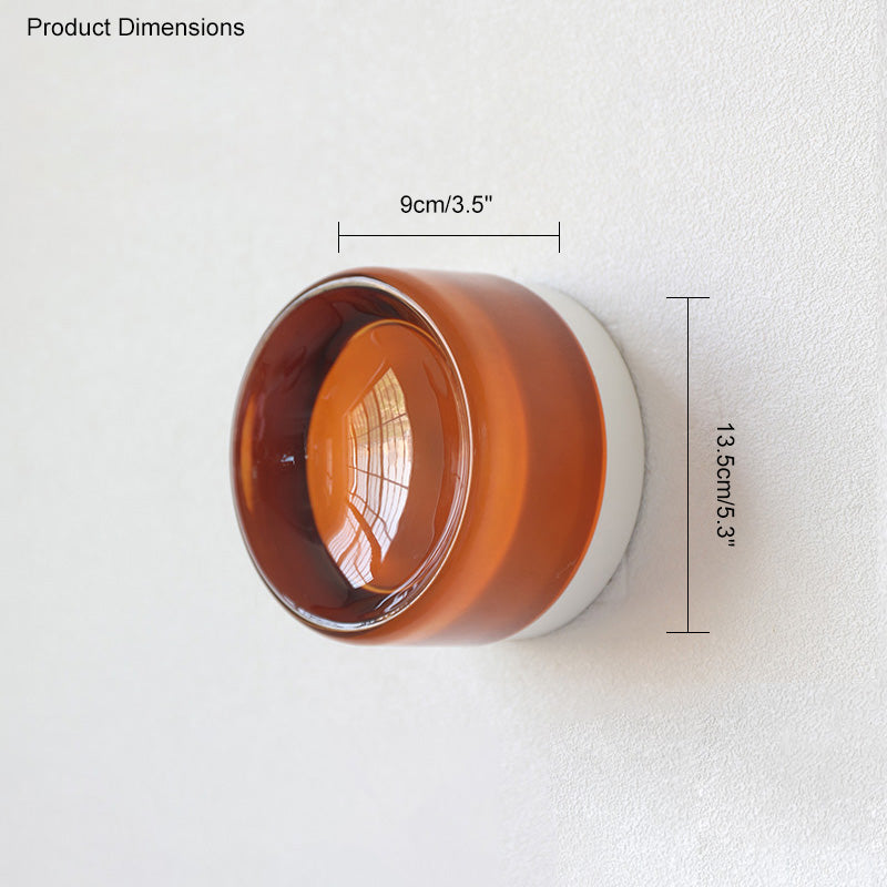 Diff Dimple Small Glass Wall Sconce-DF6038