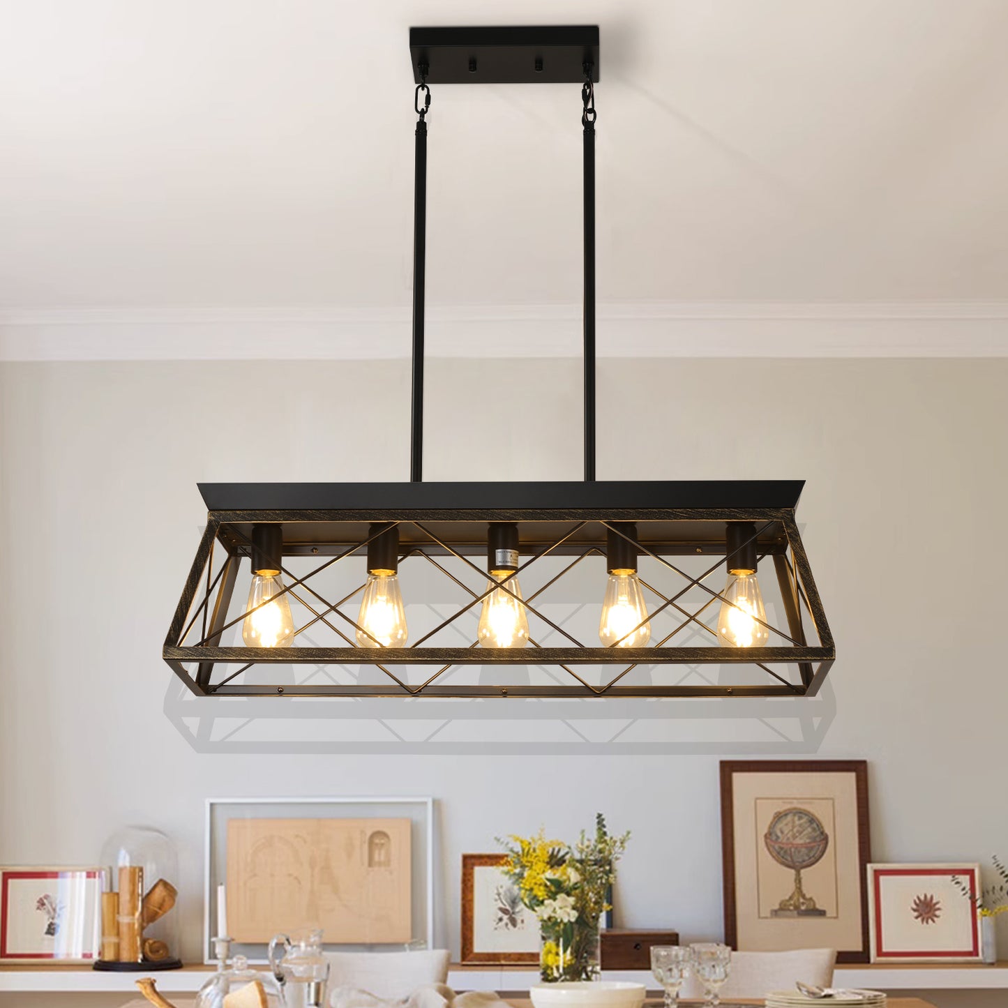 5-Light Farmhouse Chandeliers -DG2003