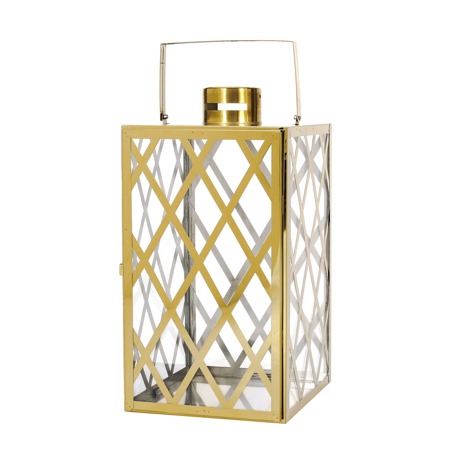 ANTON 18"H STAINLESS STEEL LANTERN