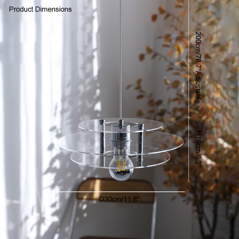 Diff Space Age Flying Saucer Pendant Light-DF2098