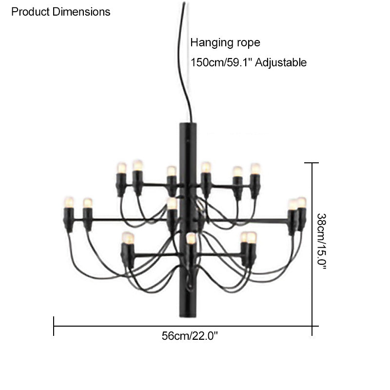 Diff Tiered Modern Candle Chandelier-DF2203