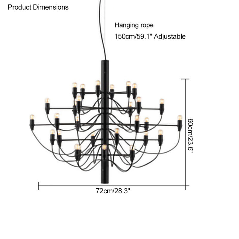 Diff Tiered Modern Candle Chandelier-DF2203