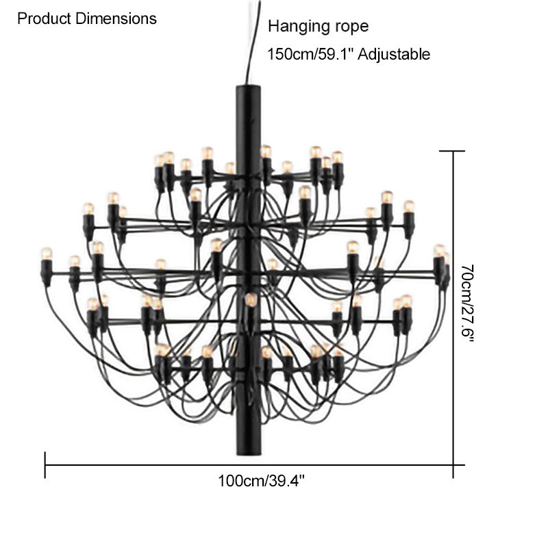 Diff Tiered Modern Candle Chandelier-DF2203
