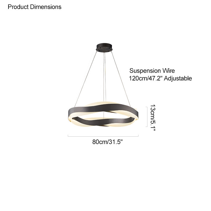 Diff Wave Circular LED Chandelier-DF2195