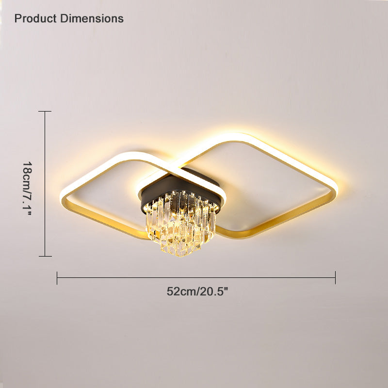 Diff Crystal Geometric LED Ceiling Light-DF1069